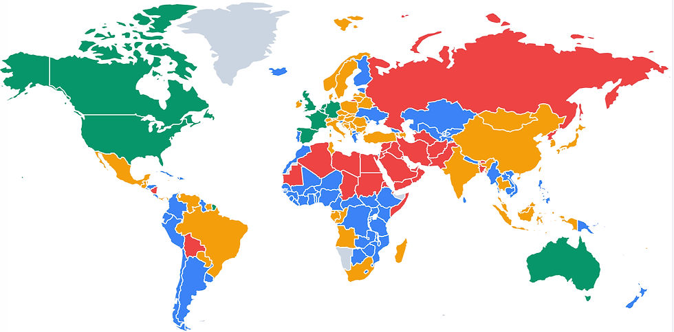 Global PrEP & DoxyPEP Availability Map