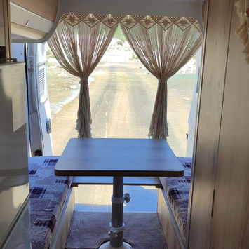 Fully equipped 2011 camper van for rent in Antalya. 2024 conversion, solar power, WC, fridge, sleeps 3. Ready for vanlife adventures!