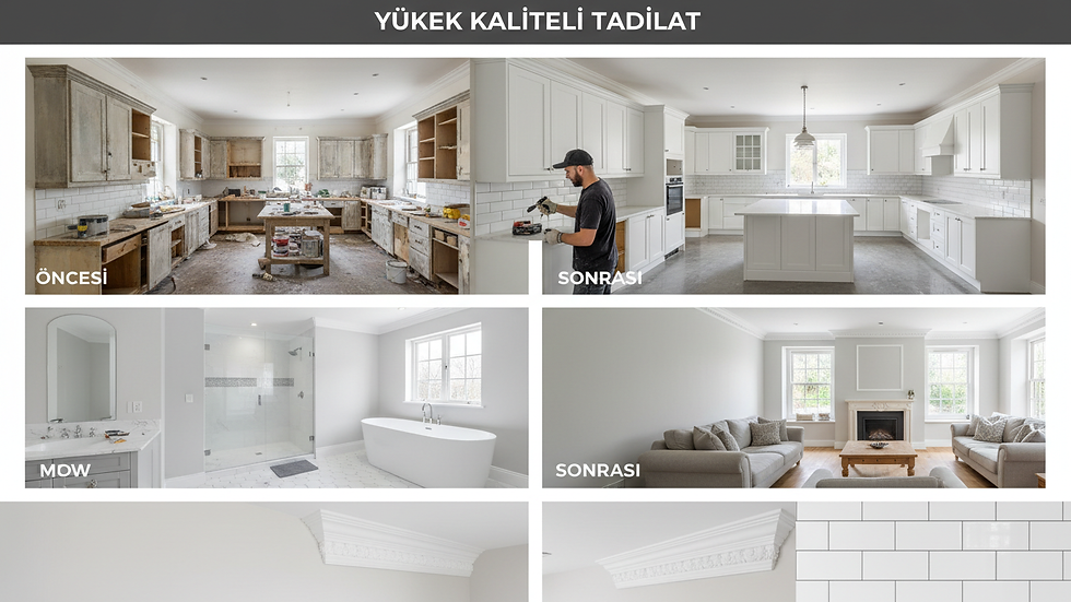 Close-up view of a craftsman installing kitchen cabinets with precision