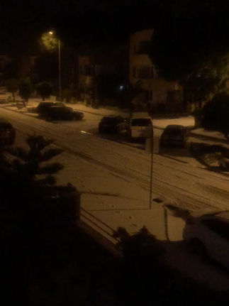 Marmaris'te yoğun dolu yağışı