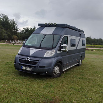 Fully equipped 2011 camper van for rent in Antalya. 2024 conversion, solar power, WC, fridge, sleeps 3. Ready for vanlife adventures!