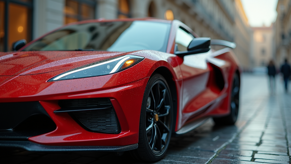 Close-up view of a rare limited edition model car in pristine condition