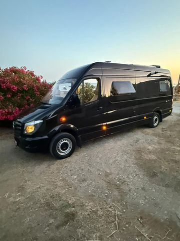 Rent a 2014 Mercedes Sprinter camper in Istanbul, Bakırköy. Manual transmission, large 150L water tank. Reliable motorhome for your Turkey trip.