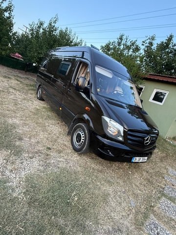 Rent a 2014 Mercedes Sprinter camper in Istanbul, Bakırköy. Manual transmission, large 150L water tank. Reliable motorhome for your Turkey trip.