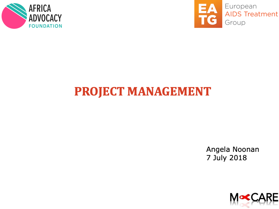 Project Management presentation slide, Angela Noc, July 7, 2011