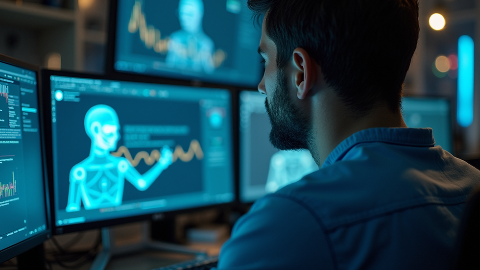 Close-up view of a computer screen showing AI chatbot interface