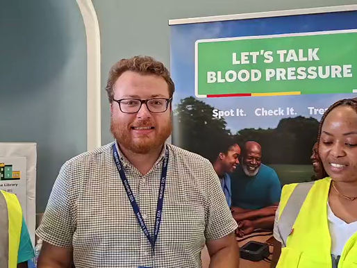 Community Care in Action: Councillor James Rathbone Joins Blood Pressure Awareness Event at Manor House Library