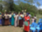 People receiving supplies during NGO field work in Kenya