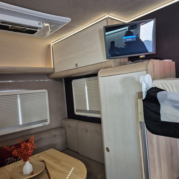 Discover freedom in Turkey! Rent our 6-person Renault campervan in Ankara. Solar A/C, hot water & full kitchen. Book your adventure!