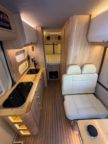 Rent a 2014 Mercedes Sprinter camper in Istanbul, Bakırköy. Manual transmission, large 150L water tank. Reliable motorhome for your Turkey trip.