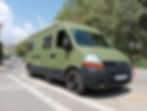 Renault Master 2006 camper for sale in Marmaris. Fully equipped with solar panels, water tanks, shower, kitchen, AC & more. Call us for details!