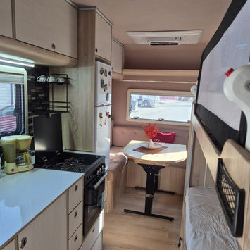 Discover freedom in Turkey! Rent our 6-person Renault campervan in Ankara. Solar A/C, hot water & full kitchen. Book your adventure!