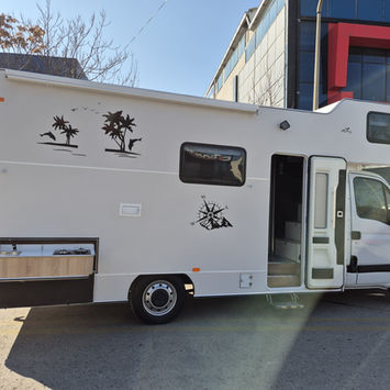Discover freedom in Turkey! Rent our 6-person Renault campervan in Ankara. Solar A/C, hot water & full kitchen. Book your adventure!