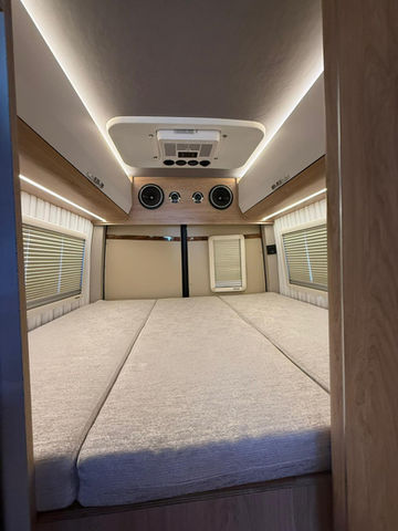 Rent a 2014 Mercedes Sprinter camper in Istanbul, Bakırköy. Manual transmission, large 150L water tank. Reliable motorhome for your Turkey trip.