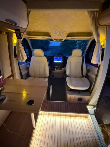 Rent a 2014 Mercedes Sprinter camper in Istanbul, Bakırköy. Manual transmission, large 150L water tank. Reliable motorhome for your Turkey trip.