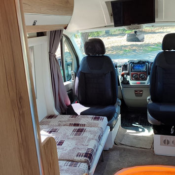 Fully equipped 2011 camper van for rent in Antalya. 2024 conversion, solar power, WC, fridge, sleeps 3. Ready for vanlife adventures!