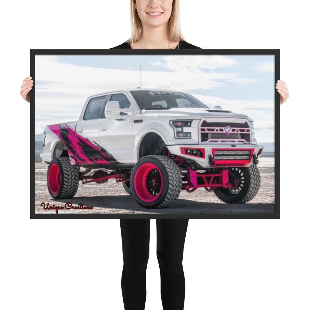 Unique Truck Creations Framed poster