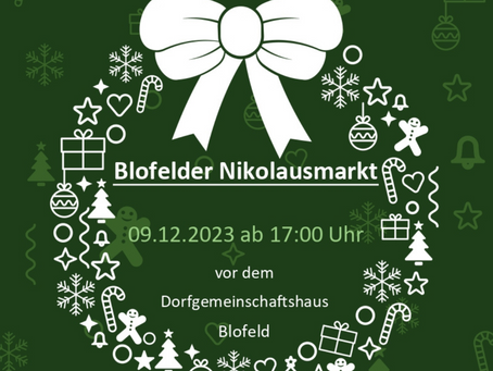 Blofelder Nikolausmarkt am 09. Dezember