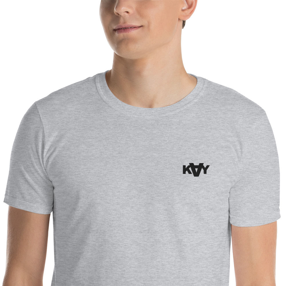 Black KAY Logo Short-Sleeve Unisex T-Shirt (embroidered)