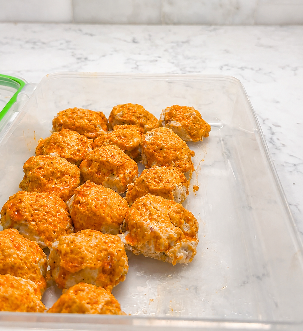 Low-Fat Buffalo Chicken Meatballs