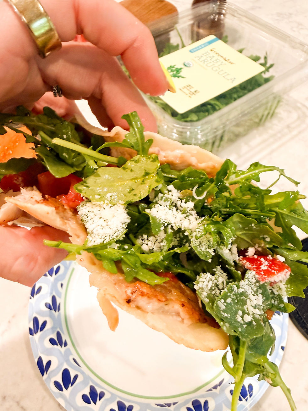Chicken Parmesan Smash Tacos