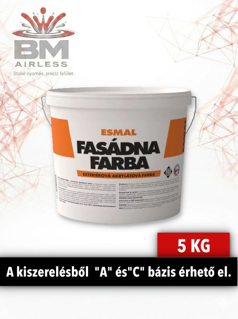 Indexkép: ESMAL FACADE AKRIL – Prémium, időjárásálló kültéri homlokzatfesték