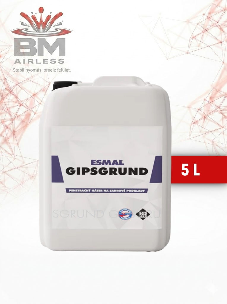 ESMAL GIPSGRUND – Speciális mélyalapozó koncentrátum gipszes felületekre (5L)
