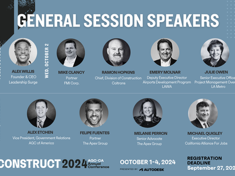 It’s Time to Build with AGC of California’s Construct Conference Oct 1 – 4, 2024!