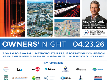 Join BuildIT, ACEC Bay Area Chapter and CMAA Northern California Chapter for Owners' Night on April 23, 2026