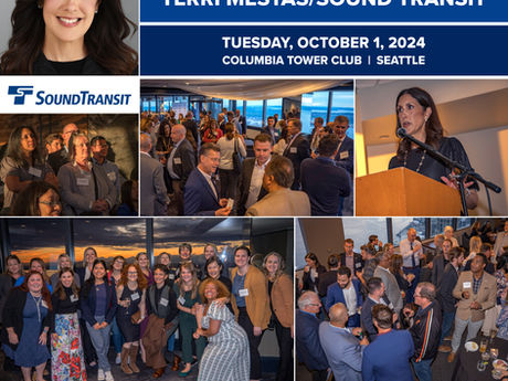 The AEC/Workforce Development Industry of the Pacific Northwest welcomes Terri Mestas to Seattle’s Sound Transit!