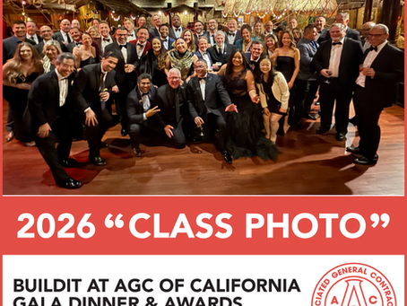 BuildIT's 2026 "Class Photo" at the AGC of California Annual Installation and Awards Gala