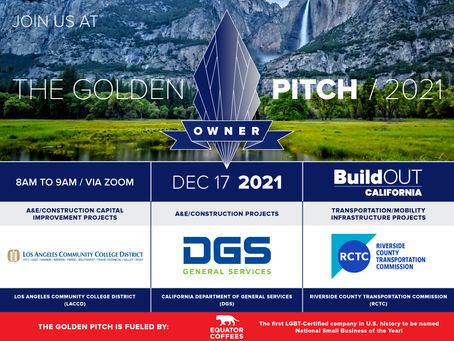 Join us at the Golden Pitch OWNER Series on Dec 17 at 8am!