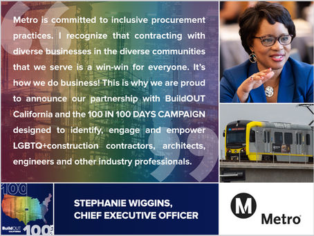 LA Metro joins our 100 in 100 Days Campaign