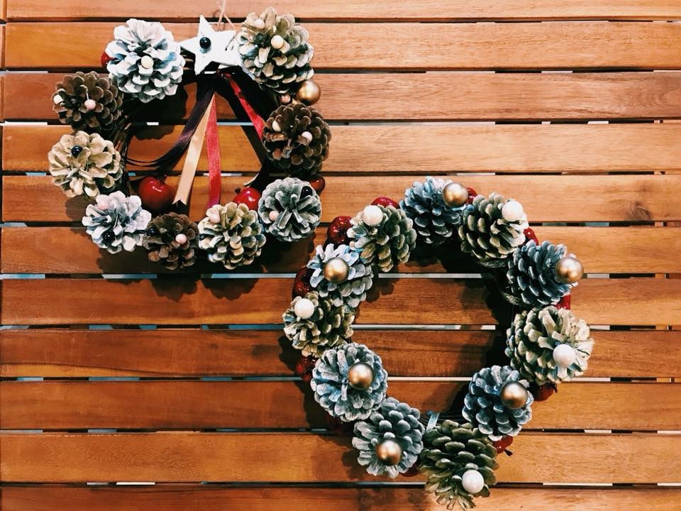 handmade wreaths リース作り体験