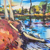 London Wetlands Centre Oil Painting