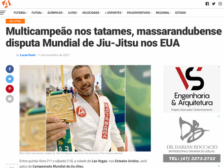 Multicampeão nos tatames, massarandubense disputa Mundial de Jiu-Jitsu nos EUA