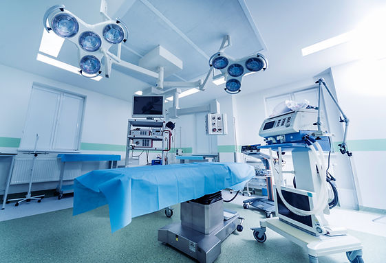Modern equipment in operating room. Medi