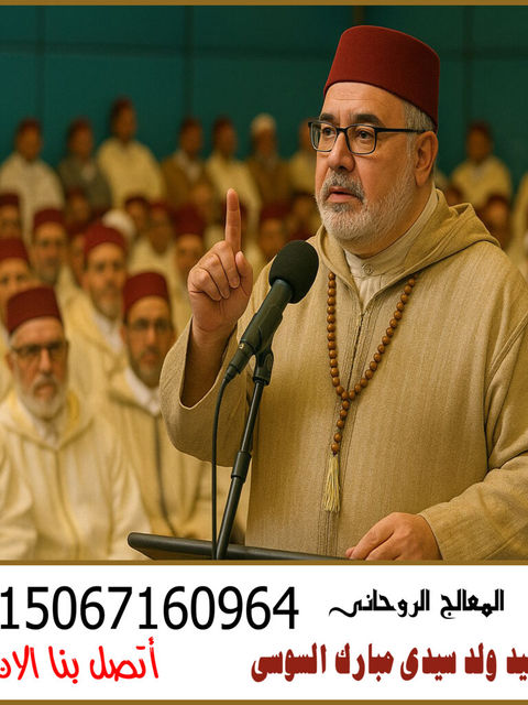 الشيخ الروحاني رشيد ولد سيدى مبارك السوسى عضو الهيئة العربية للعلاج بالطاقة النورانية 0015067160964