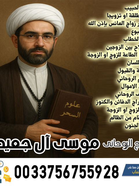 الشيخ الروحاني موسى آل جعيدان لاعمال السحر السفلي بالتمائم والدعوات والطلاسم 0033756755928