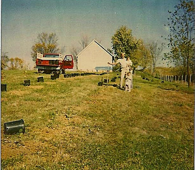 Rahm Landscaping Wildwood MO tree nursery in the 1980's
