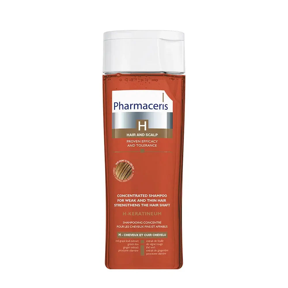 Pharmaceris H-Keratineum Concentrated Shampoo For Weak and Thin Hair, 250ml
