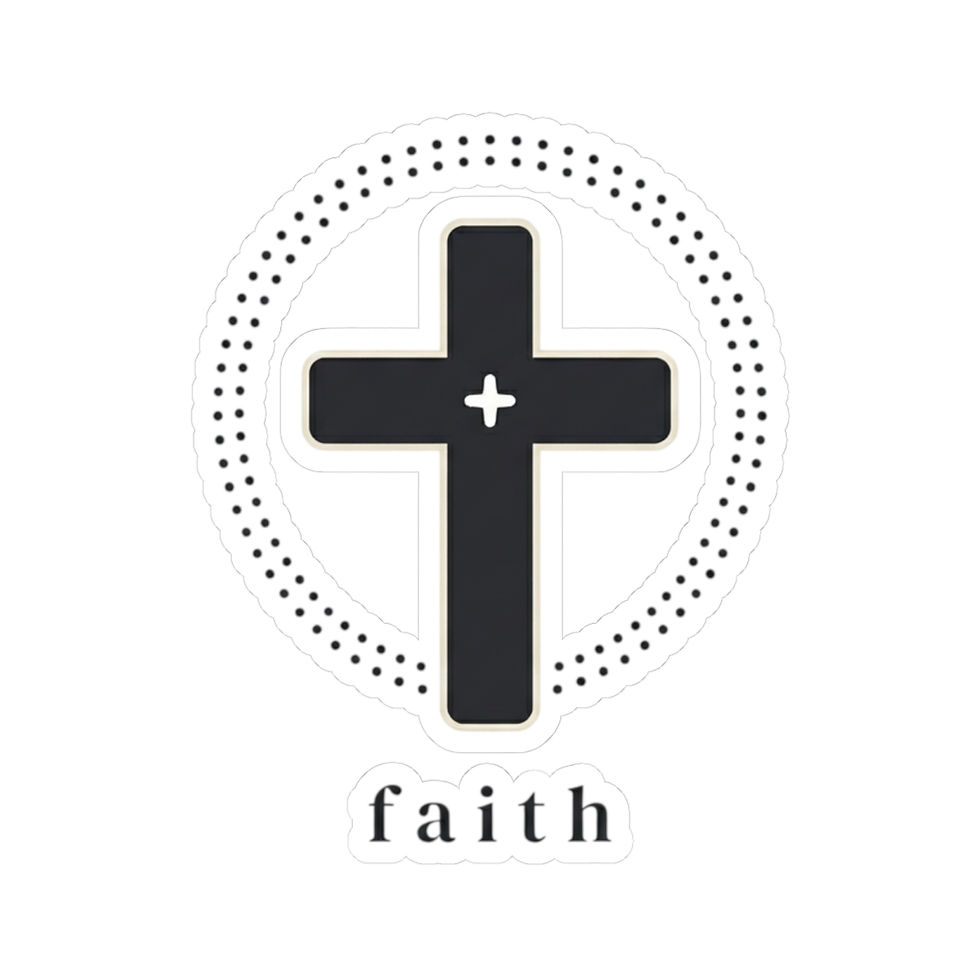 Thumbnail: Faith Cross Sticker | Cinco de Mayo Party Humor, Fiesta Sticker
