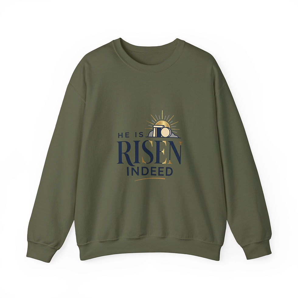 Thumbnail: He Is Risen Indeed Sweatshirt | Christian Easter, Resurrection Shirt