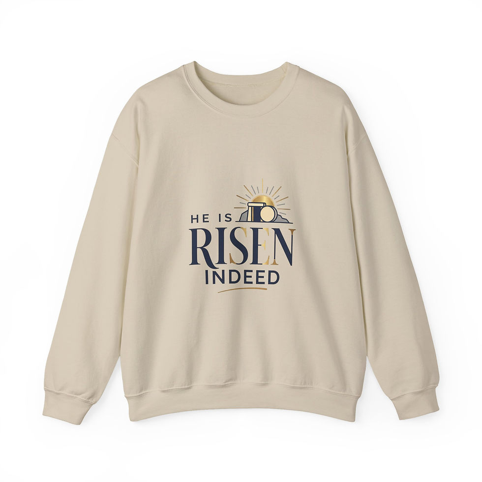 Thumbnail: He Is Risen Indeed Sweatshirt | Christian Easter, Resurrection Shirt