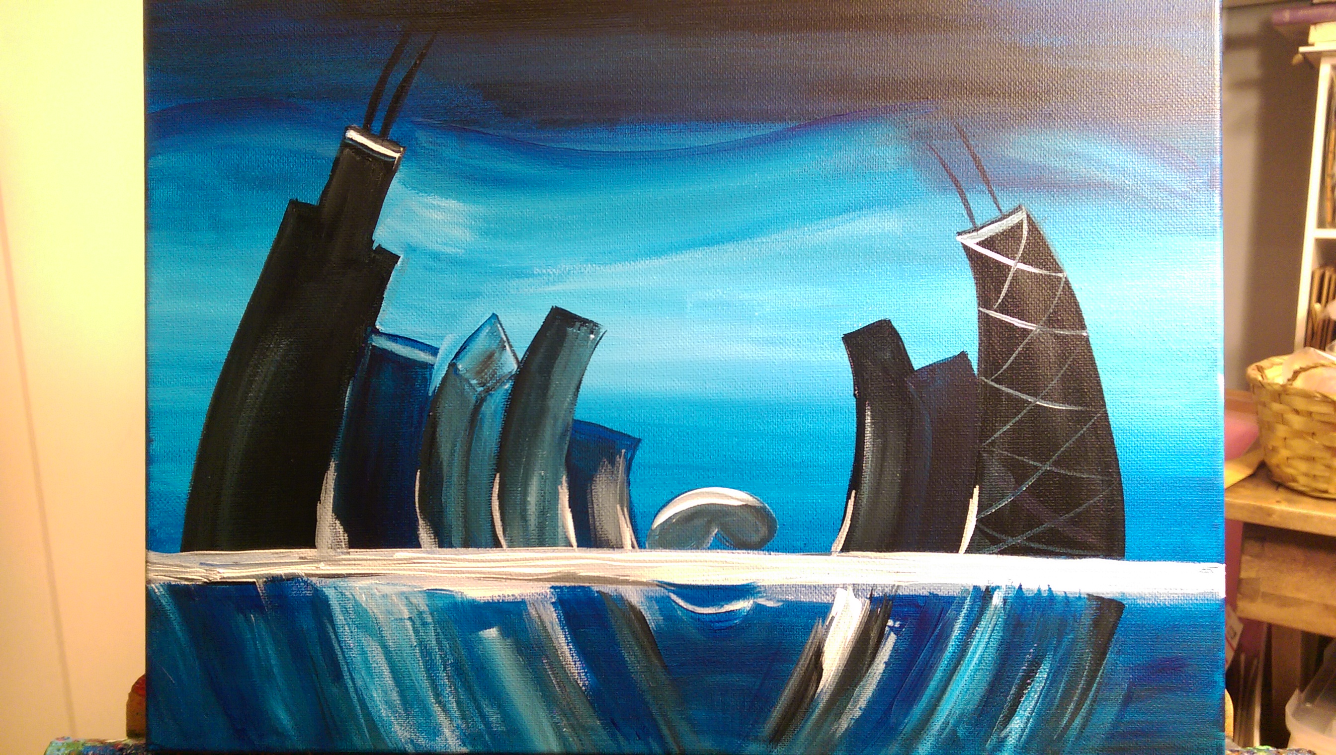 Whimsical Chicago Skyline