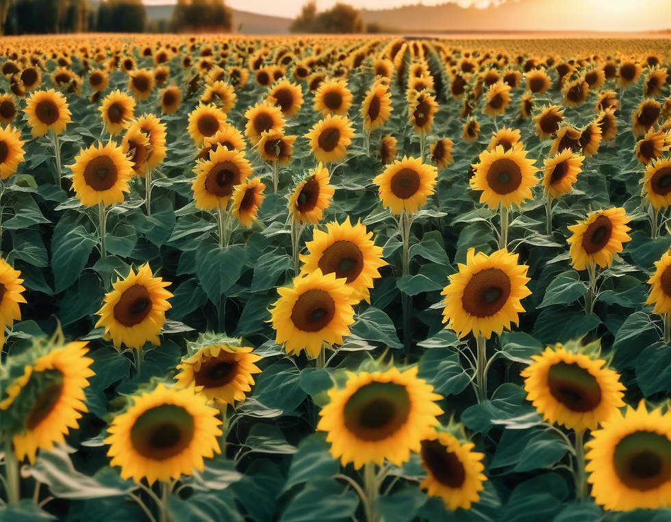 Sunflower Fields and Herb Plants: Visit Or Flowers Today