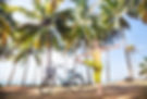 Yoga and cycling by the beach in Kerala