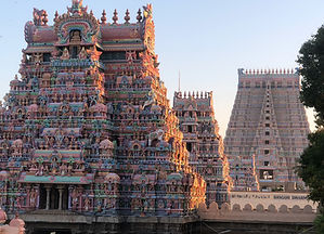 The Meenakshi Amman Temple is a historic Hindu temple in Madurai, Tamil Nadu. It features