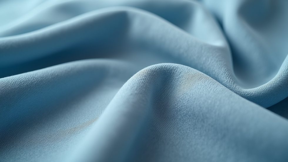 Close-up view of polyester fabric texture