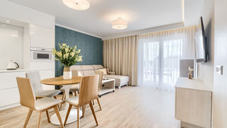 Apartament w Rezydencji Park w Mielnie przy ul. Orła Białego 1.